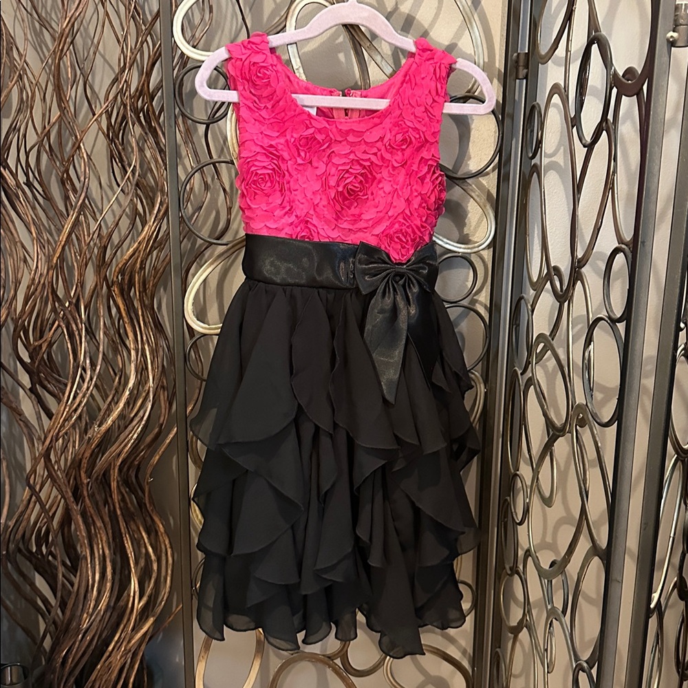 American Princess Fuchsia and Black Formal Dress